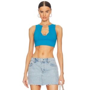 Superdown x Revolve Madeleine Crop Top In Blue